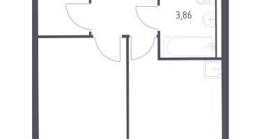 1-к. квартира, 32&nbsp;м²