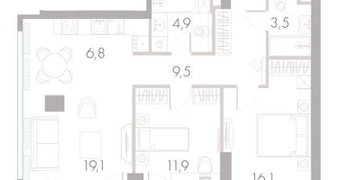 3-к. квартира, 72&nbsp;м²
