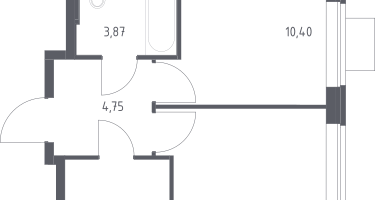 1-к. квартира, 32&nbsp;м²