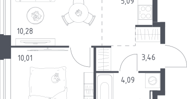2-к. квартира, 32&nbsp;м²