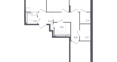 3-к. квартира, 77&nbsp;м²