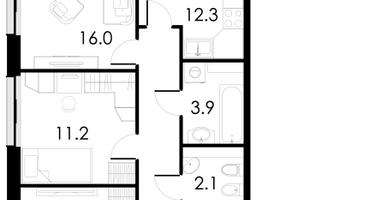 3-к. квартира, 78&nbsp;м²
