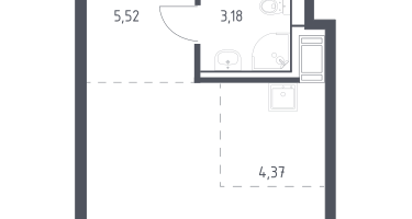Студия, 25&nbsp;м²