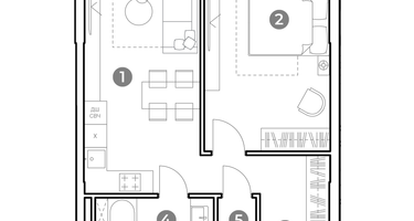 2-к. квартира, 50&nbsp;м²