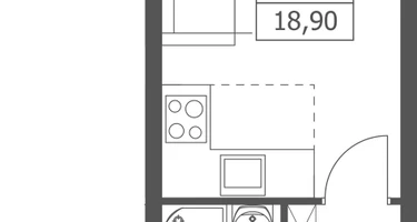 Студия, 18&nbsp;м²