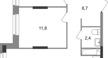 2-к. квартира, 61&nbsp;м²