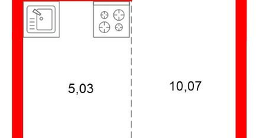 Студия, 22&nbsp;м²