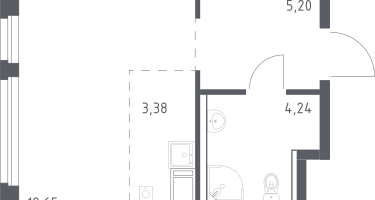 Студия, 25&nbsp;м²