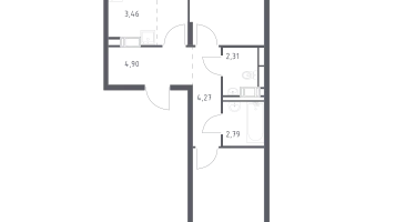 Студия, 55&nbsp;м²