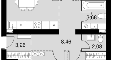 4-к. квартира, 83&nbsp;м²