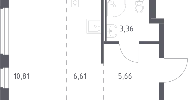 Студия, 26&nbsp;м²