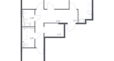 3-к. квартира, 78&nbsp;м²