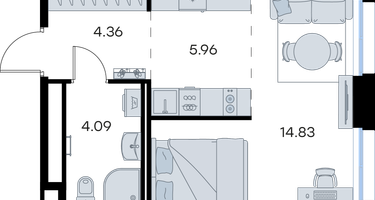 Студия, 29&nbsp;м²