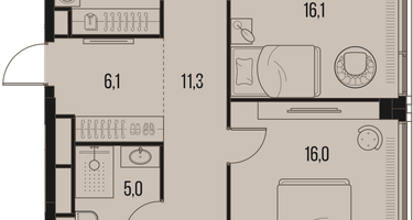 4-комнатная квартира, 125&nbsp;м²