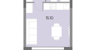 Студия, 22 м²