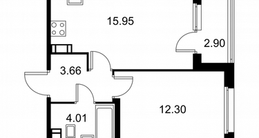 Студия, 37&nbsp;м²