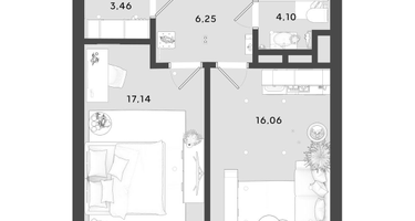 3-к. квартира, 96 м²