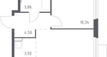 Студия, 36&nbsp;м²