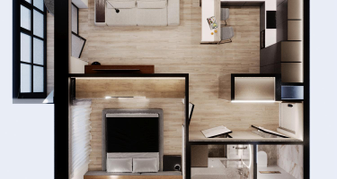 2-к. квартира, 43 м²