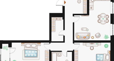 2-к. квартира, 91&nbsp;м²