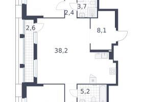 5-к. квартира, 144 м²