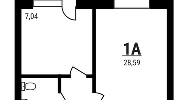 1-к. квартира, 28&nbsp;м²