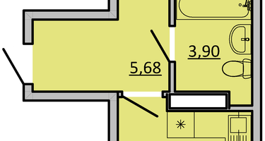 2-к. квартира, 47 м²