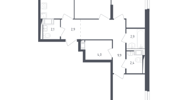 3-к. квартира, 76&nbsp;м²
