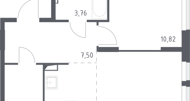 Студия, 41&nbsp;м²