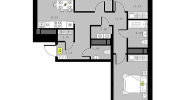 3-к. квартира, 79 м²