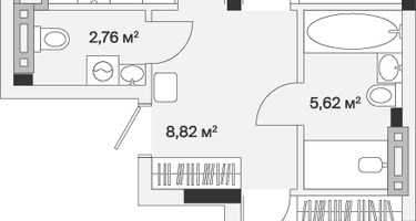2-к. квартира, 72&nbsp;м²