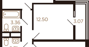 2-к. квартира, 54&nbsp;м²