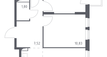 Студия, 50&nbsp;м²