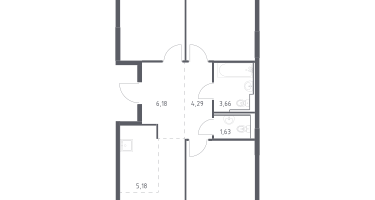 Студия, 81&nbsp;м²
