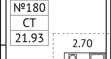 Студия, 21&nbsp;м²