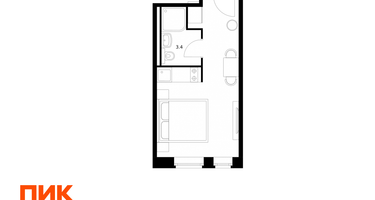 Студия, 21&nbsp;м²
