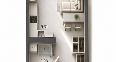 Студия, 29 м²