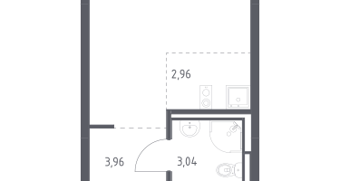 Студия, 22&nbsp;м²