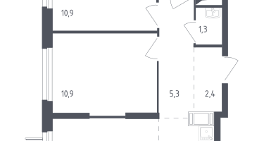 Студия, 50&nbsp;м²