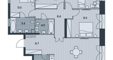 5-к. квартира, 118&nbsp;м²