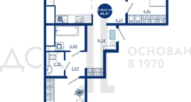 3-к. квартира, 80&nbsp;м²