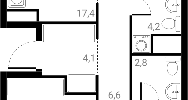 3-к. квартира, 77&nbsp;м²