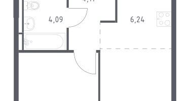 Студия, 35&nbsp;м²