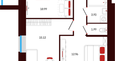 3-к. квартира, 66&nbsp;м²