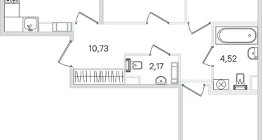 3-к. квартира, 78&nbsp;м²