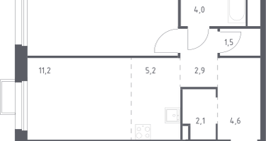 Студия, 47&nbsp;м²