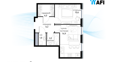 2-к. квартира, 40&nbsp;м²