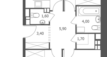 3-к. квартира, 72 м²