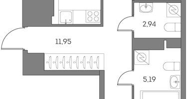 Студия, 65&nbsp;м²