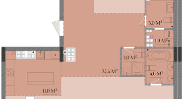 4-к. квартира, 148&nbsp;м²